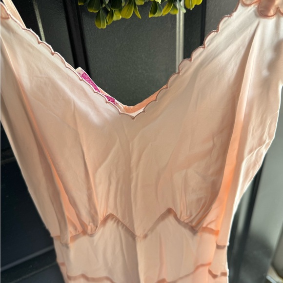 Vintage Seamprufe 1940s Pink Fullslip Full Slip sz 32 Rayon Blend Bul Mil